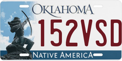 OK license plate 152VSD