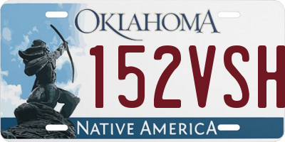 OK license plate 152VSH