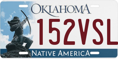 OK license plate 152VSL
