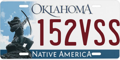 OK license plate 152VSS