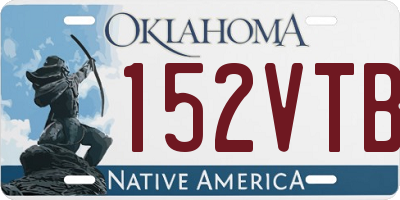OK license plate 152VTB