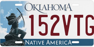 OK license plate 152VTG
