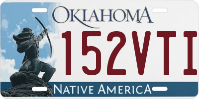 OK license plate 152VTI