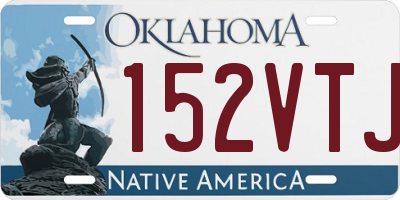 OK license plate 152VTJ