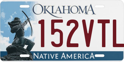 OK license plate 152VTL
