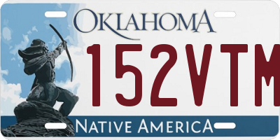 OK license plate 152VTM