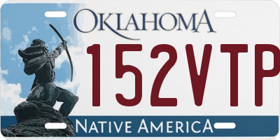 OK license plate 152VTP