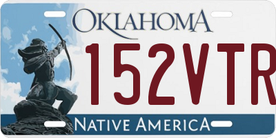 OK license plate 152VTR