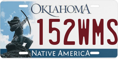 OK license plate 152WMS