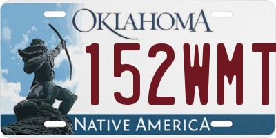 OK license plate 152WMT
