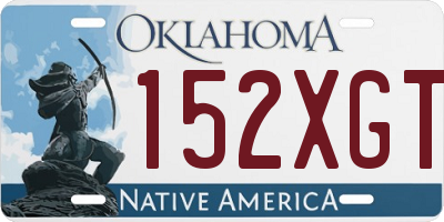 OK license plate 152XGT