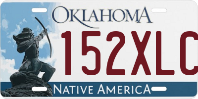 OK license plate 152XLC