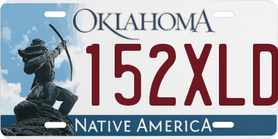 OK license plate 152XLD
