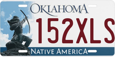 OK license plate 152XLS