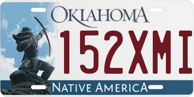 OK license plate 152XMI