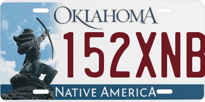 OK license plate 152XNB