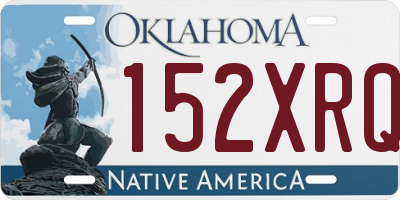 OK license plate 152XRQ