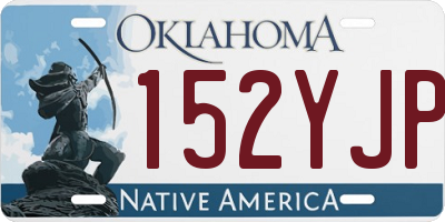 OK license plate 152YJP
