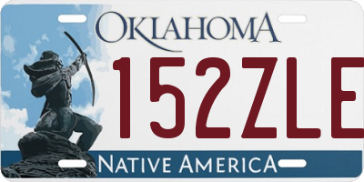 OK license plate 152ZLE