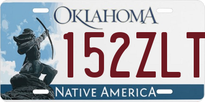 OK license plate 152ZLT