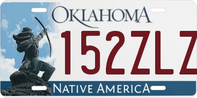 OK license plate 152ZLZ