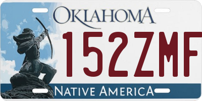OK license plate 152ZMF