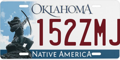 OK license plate 152ZMJ