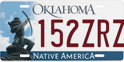 OK license plate 152ZRZ