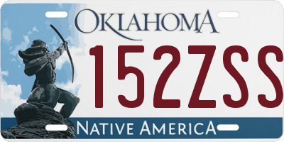 OK license plate 152ZSS