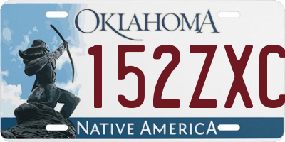 OK license plate 152ZXC