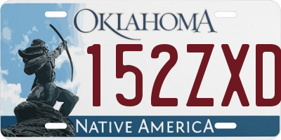 OK license plate 152ZXD