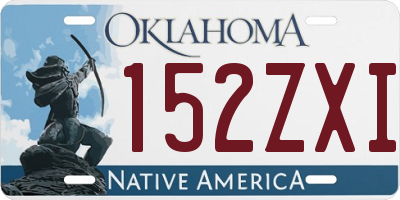 OK license plate 152ZXI