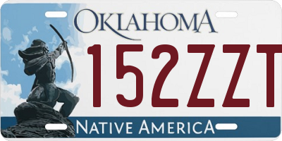 OK license plate 152ZZT