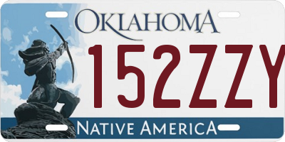 OK license plate 152ZZY