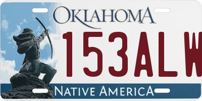 OK license plate 153ALW