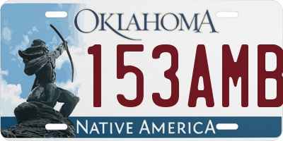 OK license plate 153AMB