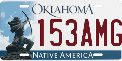 OK license plate 153AMG