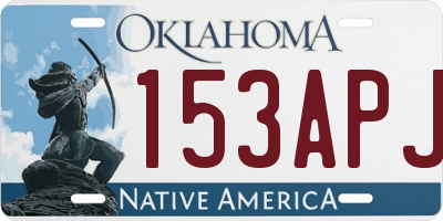 OK license plate 153APJ
