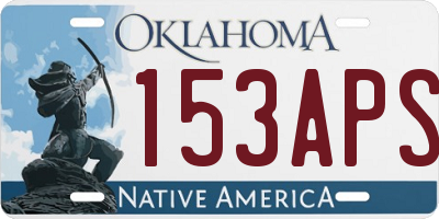 OK license plate 153APS
