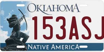 OK license plate 153ASJ