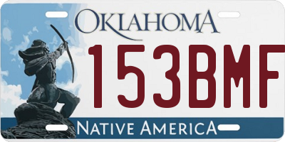 OK license plate 153BMF