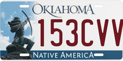 OK license plate 153CVV