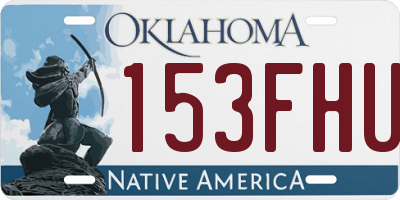 OK license plate 153FHU