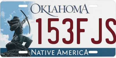 OK license plate 153FJS