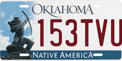 OK license plate 153TVU