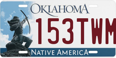 OK license plate 153TWM
