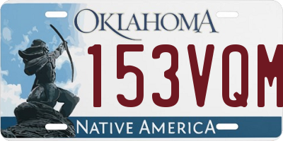 OK license plate 153VQM