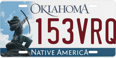OK license plate 153VRQ