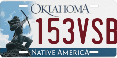 OK license plate 153VSB