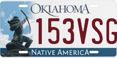 OK license plate 153VSG